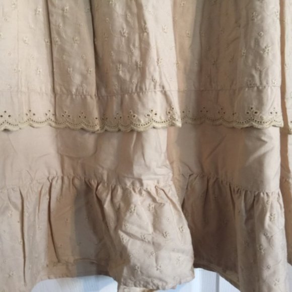 Hunt Club Women's Prairie Ruffle Skirt Maxi Size 8 - Picture 3 of 7